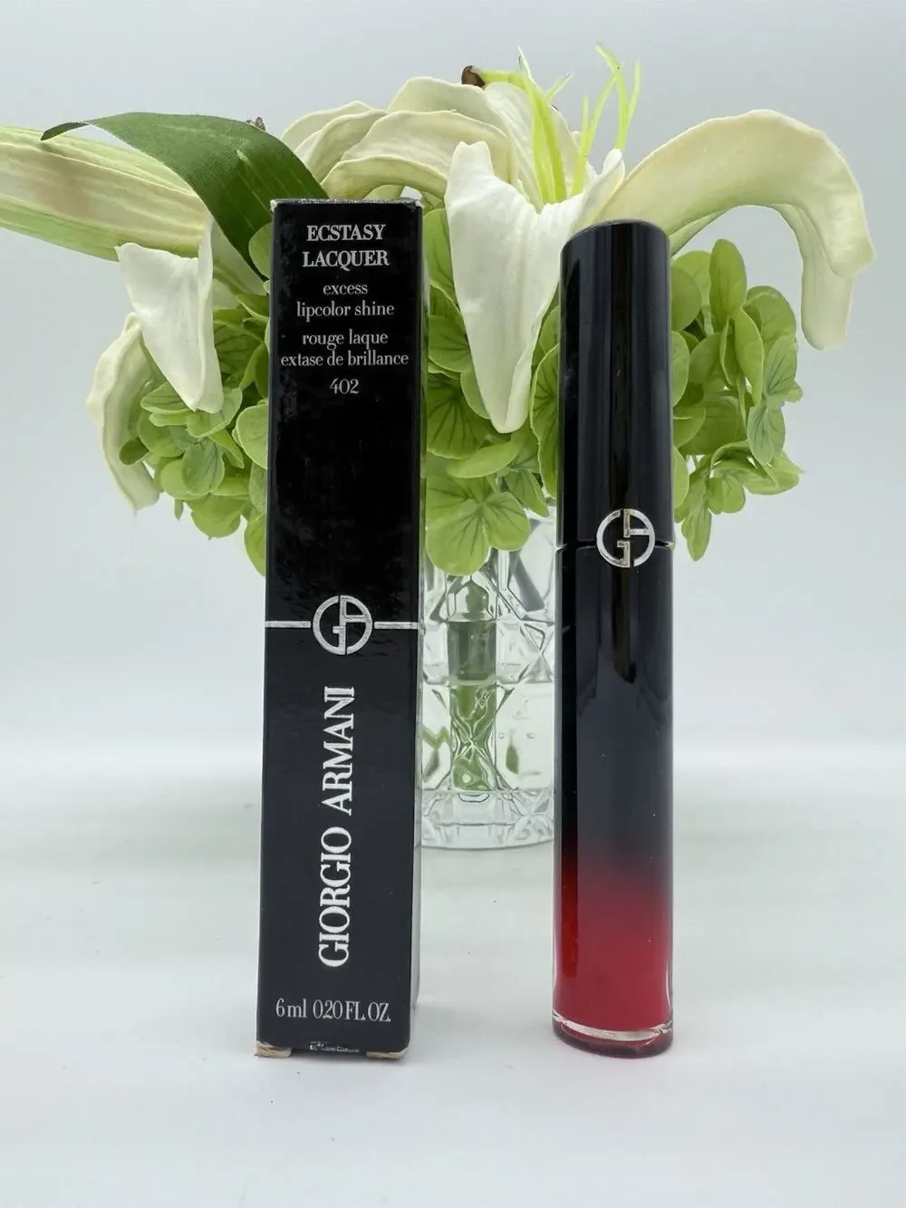 GIORGIO ARMANI ECSTACY LACQUER EXCESS LIPCOLOR SHINE RED TO GO 402